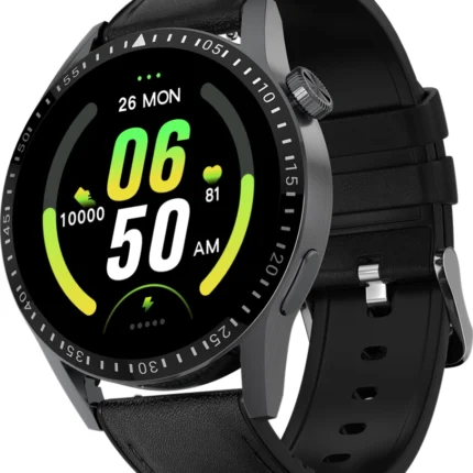 Judge Ultimate 1.39" Stainless Steel Luxury Smartwatch, Bluetooth Calling, 120+ Sports Smartwatch (Active Black Strap, Free Size)