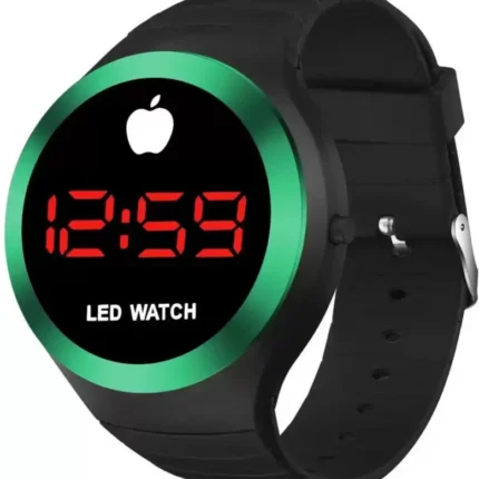 JUDGE Kids Digital Watch For Boys&Girls Digital Watch - For Men (BLACK & GREEN RING) LED Watch Black Silicone Belt Waterproof HKER35