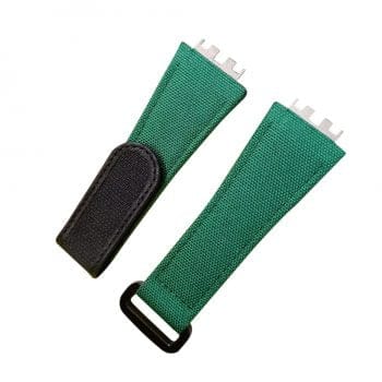 Hublot Watches 25mm Green Color Fabric Strap - Compatible for Hublot Big Bang & King Power Models