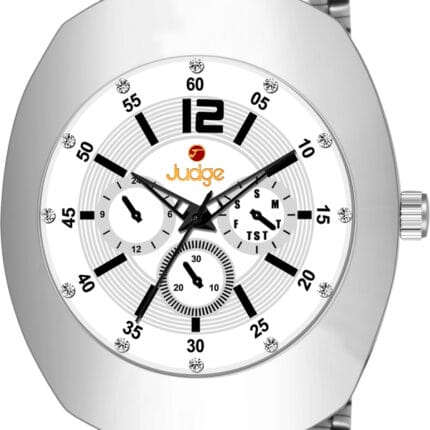 Judge D STAR WHITE CHRONO FANCY UNIQE DIAL ESOTIC UNDER299 Analog Watch - For Men & Women DY-01