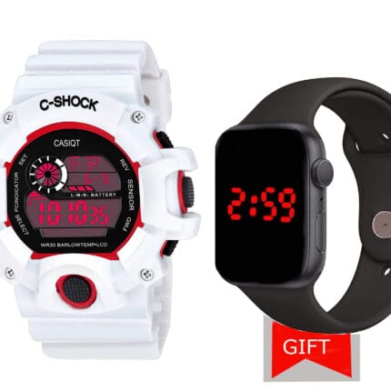 Judge G-WCS04 SHOCK PROOF WITH DAY DATE SEVEN LED LIGHT SPORT WATER PROOF Digital Watch - For Men SPORT GWCS-04