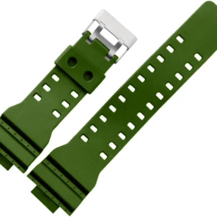 Casio Compatible Strap Green Color GD-120, 16 mm Resin Watch Strap