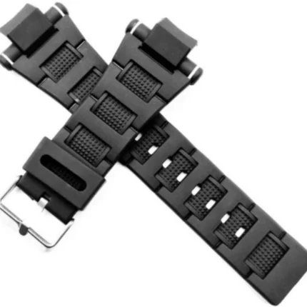 Casio Compatible Strap Black Color 30 mm Resin Watch Strap
