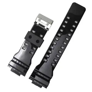 Watch Strap for Casio G-Shock Watch, Rubber, Black replacement