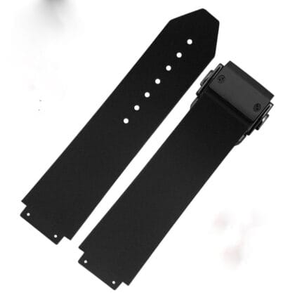 Hublot Black 19mm 21mm 25mm Rubber Watch Strap with Replacement Band And Lock for Hublot
