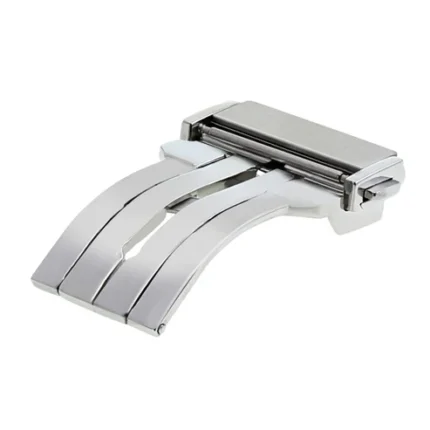 Hublot Watches 22mm Steel Silver Color Push Button Lock - Compatible for Hublot Big Bang & King Power Models