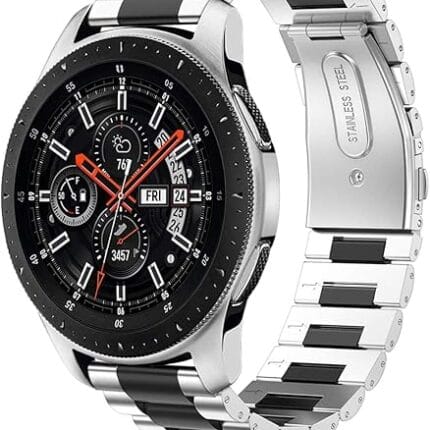 JUDGE 20-22mm Smart watch Stainless Steel Bracelet Band/Strap Quick Release Replacement Straps (Compatible for Any 20-22mm Width Watches)