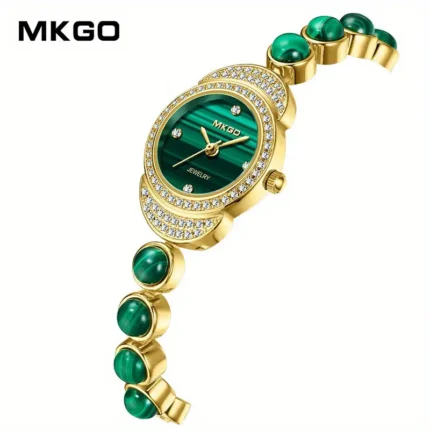 Judge MKGO Luxury Rhinestone Quartz Watch For Girls