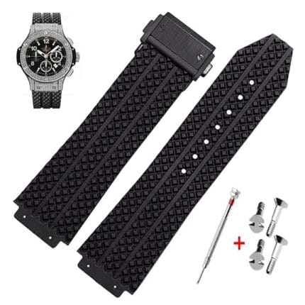 Hublot Big Bang & King Power 25mm Black Silicon Watch Strap Kit