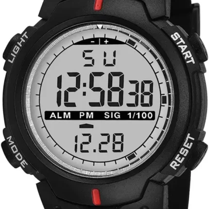 Judge G-0061 Sport Dual Time Analogue Digital Moon Light Day Date Black Dial Multifunction Water proof Trend Fashion Wrist Watch