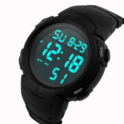 Judge Waterproof Digital Wristwatch for Men Sport & Alarm Feature