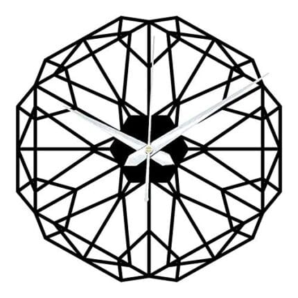 ROMAN183 ACP Waterproof Big Size Wall Clock (Glossy Black)