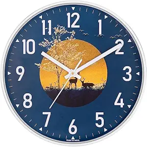 Wall Clock for Living Room | Home Decor (30.5X30.5 cm) | Latest Stylish | Modern Clock for Living Room | Bedroom | Kids Room