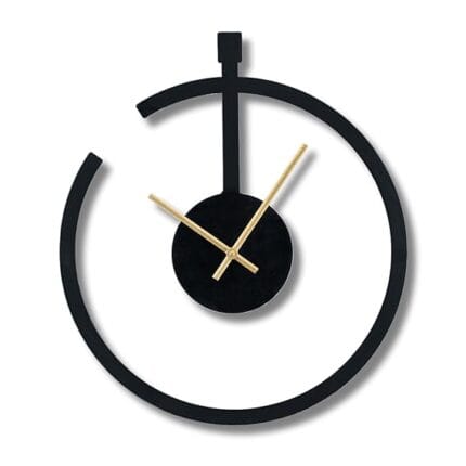 Metallic Wall Clock for for Home, Office, Living Room, Bedroom, Kids Room and Kitchen (40 x 40 cm) | Big Size Stylish Latest Home Decor | (Battery