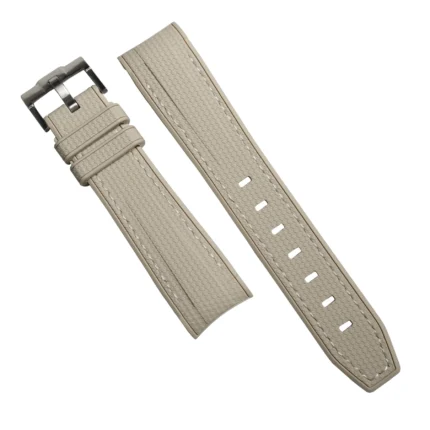 SWATCH LEATHER STRAP 22 MM 22 mm Genuine Leather Watch Strap (CREAM)