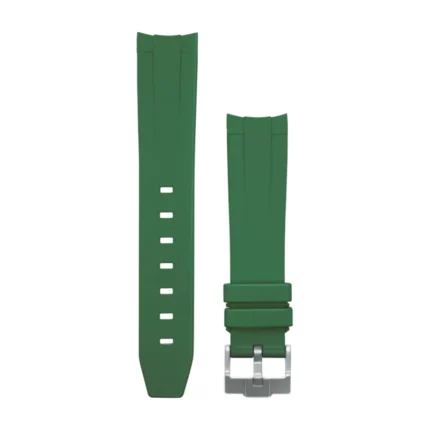 SWATCH LEATHER STRAP 22 MM 22 mm Genuine Leather Watch Strap (GREEN)
