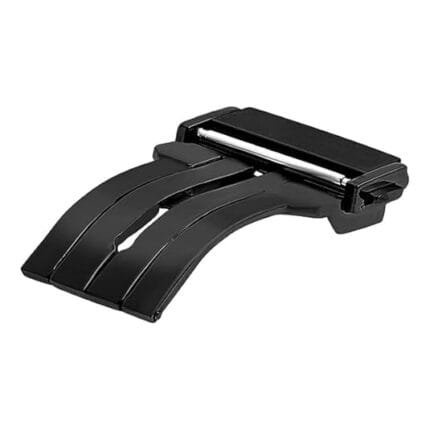 22mm Black Stainless Steel Deployment Buckle Compatible with Hublot Straps