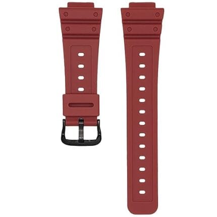 Casio Compatible Strap Maroon Color DW-5600 DW-5900 DW-6100 DW-6600 DW-6900 GW-M5610 GA-110/120/300/700 GD-120/350 Watchband Replacement Strap for Gshock