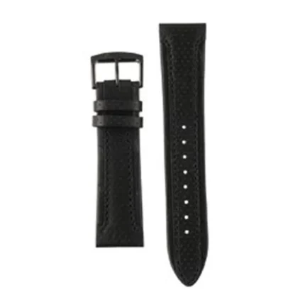 citizen watch strap black leather 22mm compatible