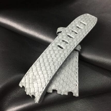 JUDGE Premium Grey Scale-Texture Leather Strap – Compatible with Audemars Piguet Royal Oak Offshore