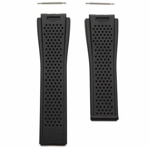 TAG Heuer Carrera FT6044 Heuer 01 45mm Compatible Watches Black Color Rubber Strap TAG Heuer Carrera FT6044 Heuer 01 45mm Compatible Watches Black Color Rubber Strap