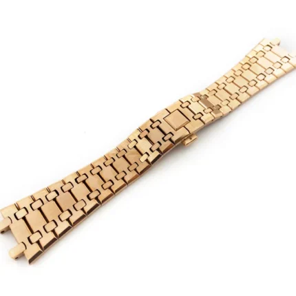 audemars piguet compatible 26mm Rose Gold Stainless Steel Chain Strap Band Bracelet Best Quality