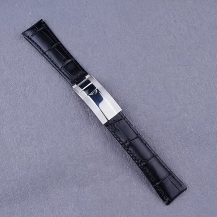 Seiko 20mm Black Calf Leather Strap Compatible