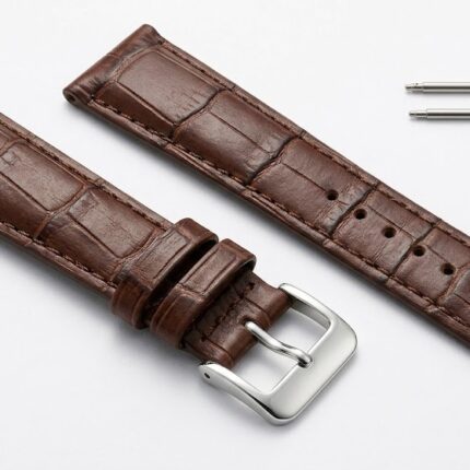Seiko Men's Leather Strap Brown 20mm Compatible