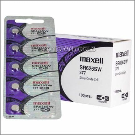 Maxell Battery 4 / SR626SW 1.55V Silver Oxide Button Cell Battery support