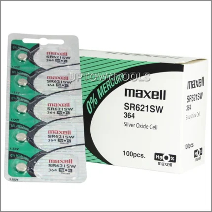 Maxell Battery 4 / Maxell SR621SW 1.55V Button Cell Battery