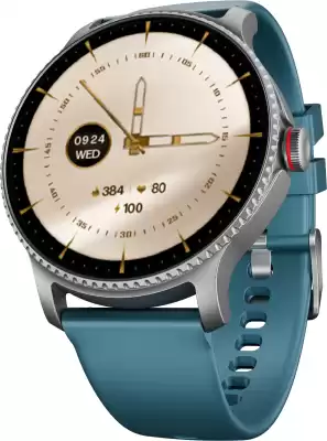 Judge Active 2 Bluetooth Calling watch Fitness Health Sports Music Weather Smartwatch (Pink Strap, 1.5 Inch Round Sunlight Proof Display)