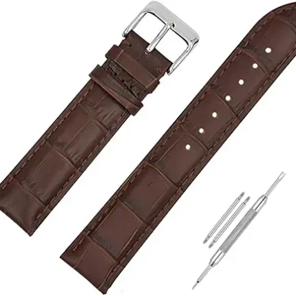 Sterling Brown Watch Strap Crocodile 15mm Compatible