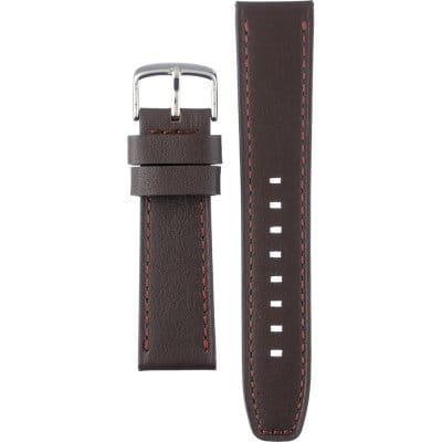 Watch Band compatible 14mm black Lizard Grain Gold-tone Padded